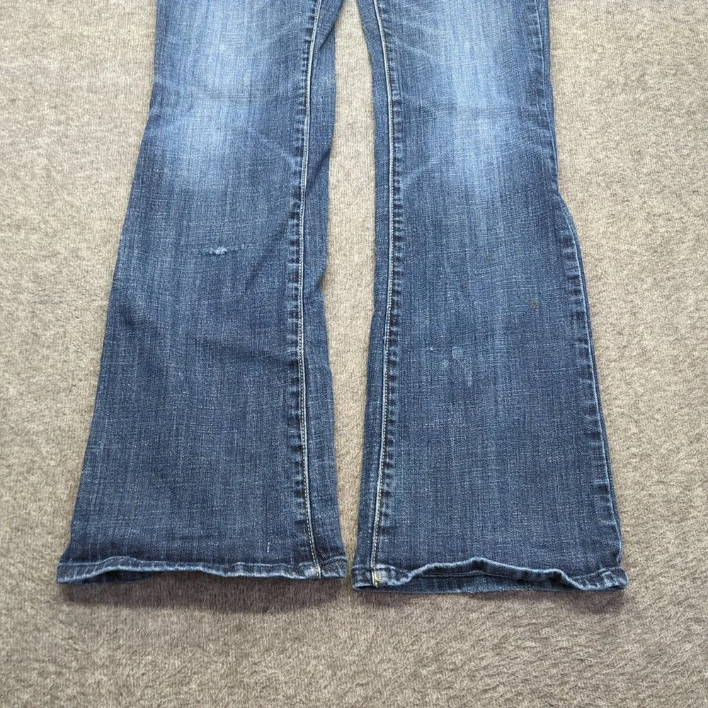 American Eagle Jeans Womens 8‎ Blue Original Boot Cut Stretch Faded Western